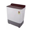 Haier 8Kg Top Load Semi Automatic Washing Machine 5 Star White & Burgundy, (HTW80-196BR)