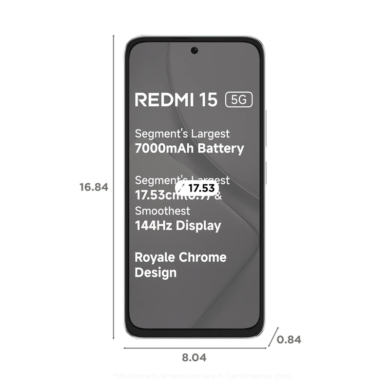 Redmi 15 5G | 6G+128GB | FROSTED WHITE