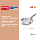 Prestige SS Platina Pop Cookware Fry Pan 240 mm