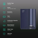 Pureit Revito Pro RO+MF+UV Water Purifier | 8L Storage | 8-Stage Purification | Smart Sense Indicator | Blue