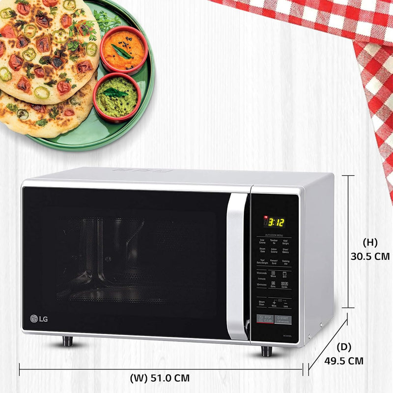 LG 28 L Convection Microwave Oven (MC2846SL.DSLQILN)