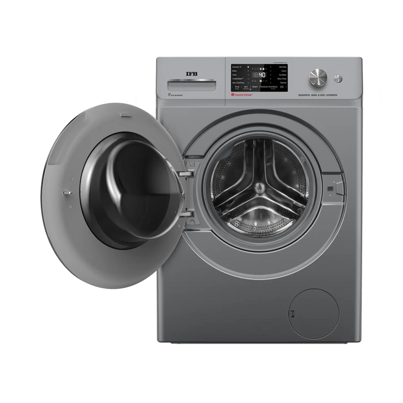 IFB Senorita MSN 6512K Front Load Washing Machine 6.5 Kg | 1200 rpm | Metallic Silver (SENORITA MSN 6512K)