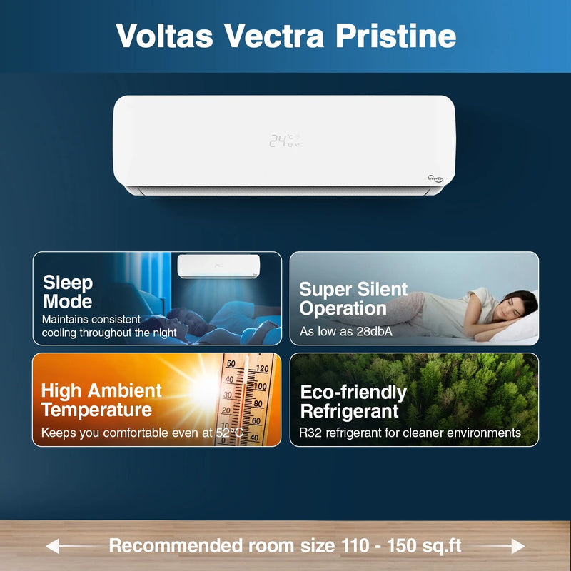 Voltas 1.5 Ton 3 Star Adjustable Inverter Split AC (VOLTAS SAC 183V VECTRA PRISTINE)