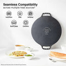 Prestige Cast Iron Scratch Resistant Round Base Dosa Tawa, 30cm (Black)
