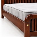 Darling Diana Cot – Walnut Rubber Wood, Queen Size