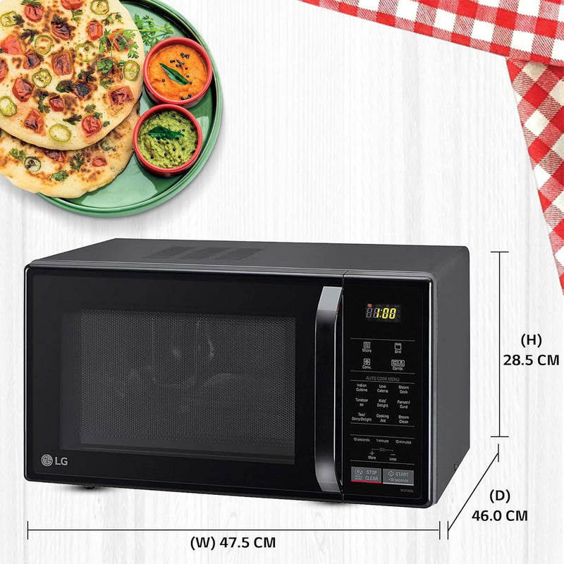 LG 21 L All In One Convection Microwave Oven (MC2146BL.DBKQILN)