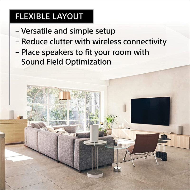Sony HT-A9 A Series Premium Home Theatre System 7.1.4ch 360 SSM Wireless Multi-Dimensional Surround Sound Experience with Wireless Subwoofer SA-SW3
