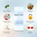 Whirlpool Neofresh 235L, 2 Star Glass Finish Frost Free Double-Door Refrigerator (22329)