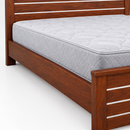 Darling Asta Cot – Engineered Wood, Queen, Teak Finish