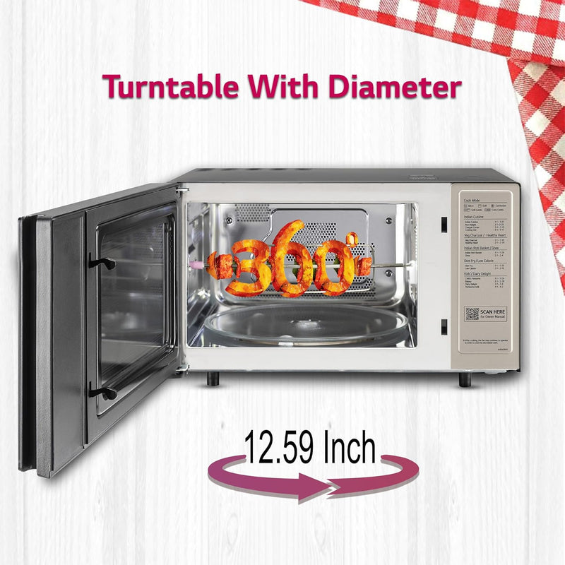 LG 28 L Charcoal Convection Healthy Microwave Oven (MJEN286UFW.DBKQILN)