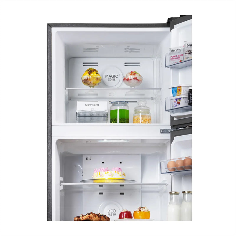 Haier 358L 3 Star | Frost Free Double Door Refrigerator | Display Panel Graphite Black