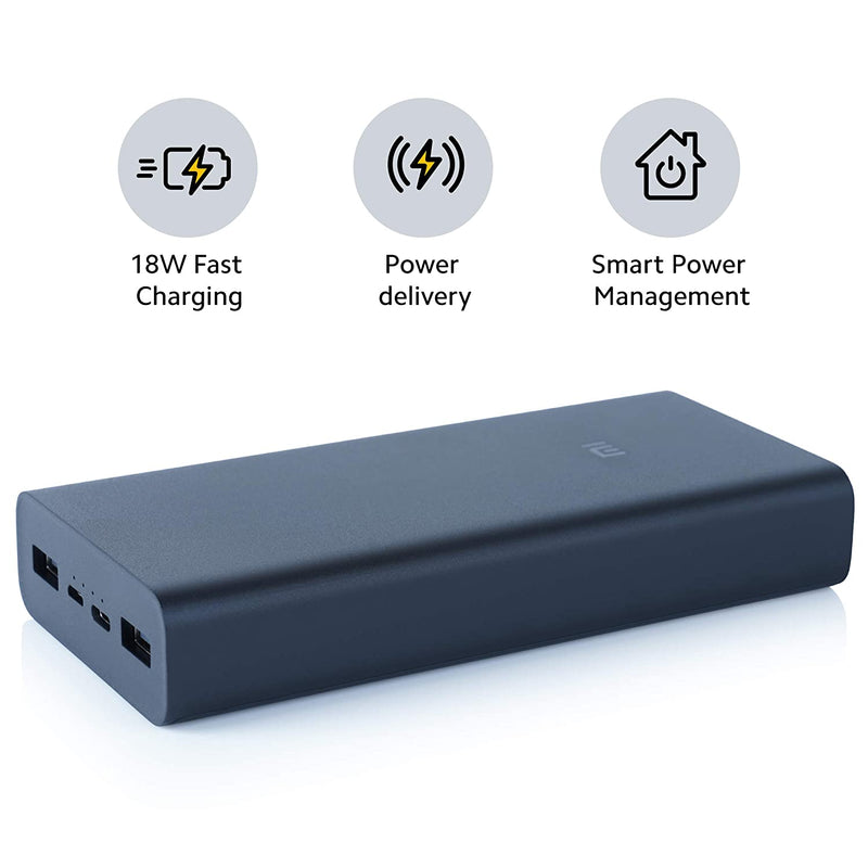 MI Power Bank 3i 20000mAh Lithium Polymer 18W Fast Power Delivery Charging