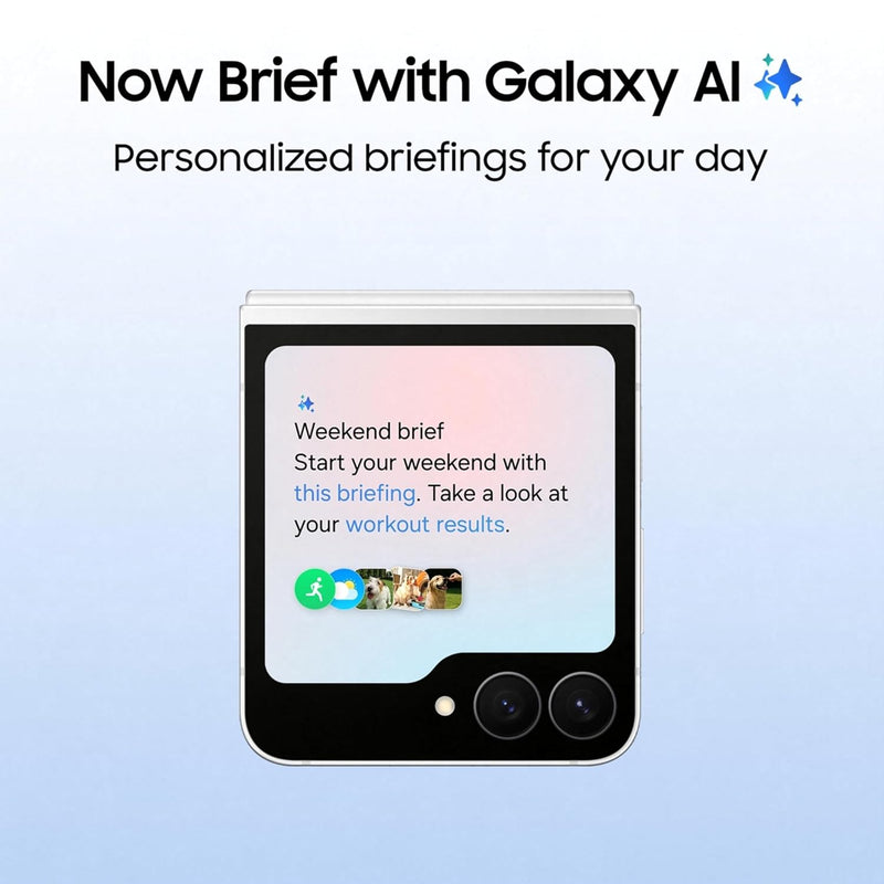 Samsung Galaxy Z FLIP 7 FE 5G | SM-F761BZWEINS | 8GB+256GB | WHITE