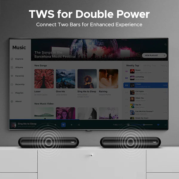 BoAt Aavante Bar Aspire | Bluetooth Soundbar with 10W RMS Signature Sound