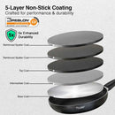 Prestige Omega Deluxe Granite Fry Pan, 240mm, Black