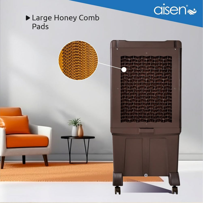 Aisen A95DMHV18 (VIRAT) Desert Air Cooler For Home with Honeycomb Pads (AISEN A95DMHV18 VIRAT 95L)