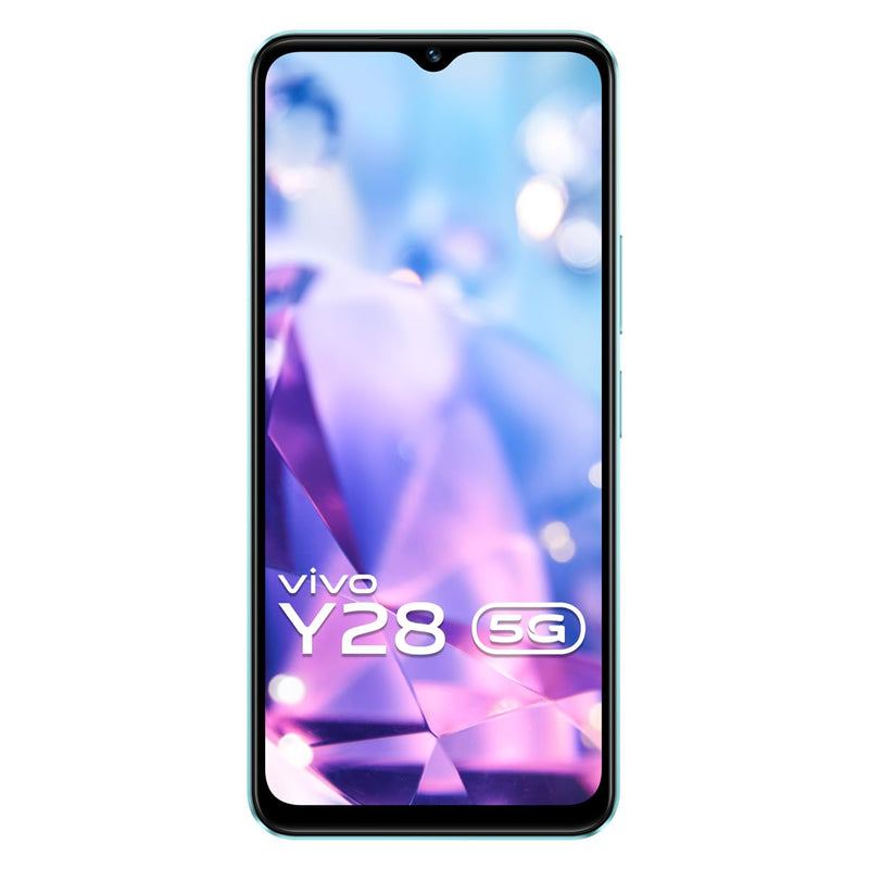 Vivo Y28 5G (Glitter Aqua, 4GB RAM, 128GB Storage)