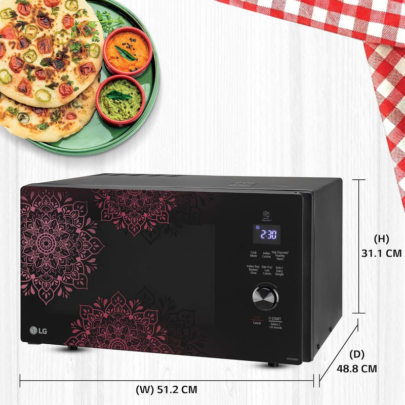 LG 28 L Charcoal Convection Healthy Microwave Oven (MJEN286UFW.DBKQILN)