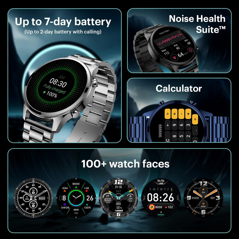 Noise Halo Plus Elite Edition Smartwatch (NOISE - HALO PLUS ELITE BLK)