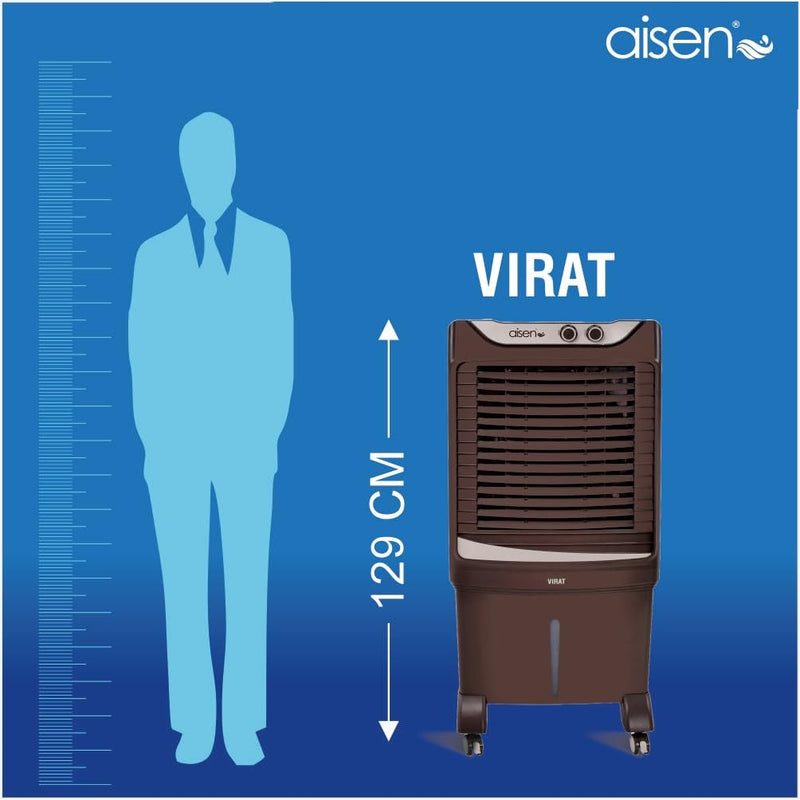 Aisen A95DMHV18 (VIRAT) Desert Air Cooler For Home with Honeycomb Pads (AISEN A95DMHV18 VIRAT 95L)