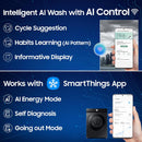 Samsung 12 kg (Wash) / 7 kg (Dry) Front Load Washer Dryer Combo, Q-Drive, (WD12FB7B34GBTL)