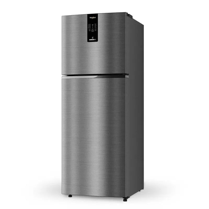 Whirlpool Intellifresh Pro 308L 2 Star Convertible Frost Free Double-Door Refrigerator (21818) Omega Steel