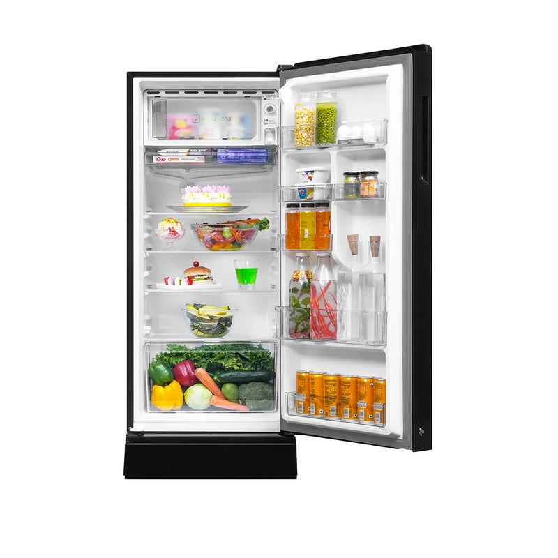 Haier 190 L, 3 Star, Wave Glass Finish, Direct Cool Single Door Refrigerator with Base Drawer (HRD-2103PWG-P)