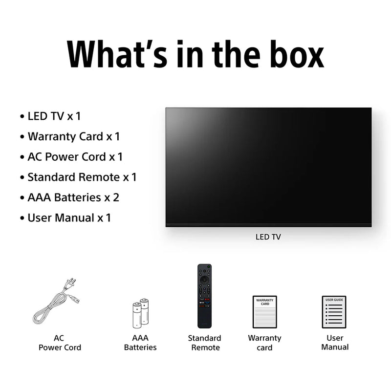 Sony 139 cm (55 inches) BRAVIA 2 II 4K Ultra HD Smart LED Google TV K-55S25M2 (Black) | K-55S25M2 IN5