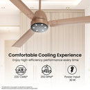 Crompton Energion NITEO 5S 1200mm 3 Blade BLDC Motor Ceiling Fan with Remote - Gilded Beige