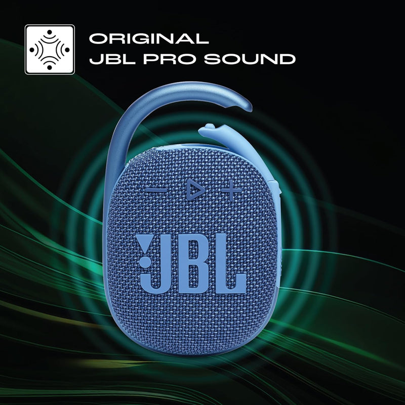 JBL Clip 4 Eco with eco-Friendly Wireless Portable Bluetooth Speaker (JBL CLIP 4 ECO BLU)