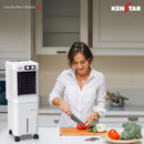 Kenstar PULSE HC 20 Litres 5 Star Personal Air Cooler (White & Purple)