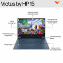 HP Victus 15.6 Inch, Gaming Laptop, 16GB RAM + 512GB SSD | AMD Ryzen™ 5 Ryzen5-8645HS processor | NVIDIA® GeForce RTX 3050 6GB | Windows 11 Home, Blue (15-fb3012AX)