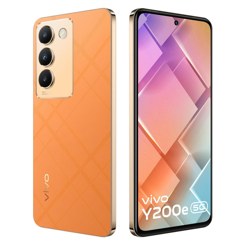 Vivo Y200e 5G (Saffron Delight, 8GB RAM, 128GB Storage)