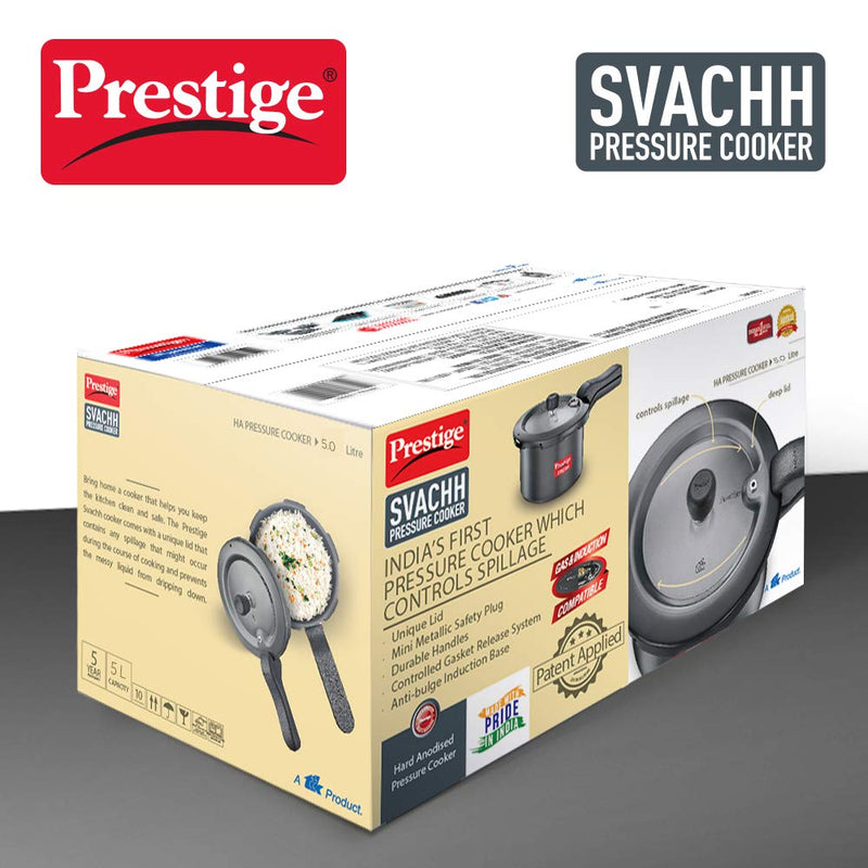 Prestige 5LTR SVACHH HA SENIOR PRESSURE PAN With Deep Lid