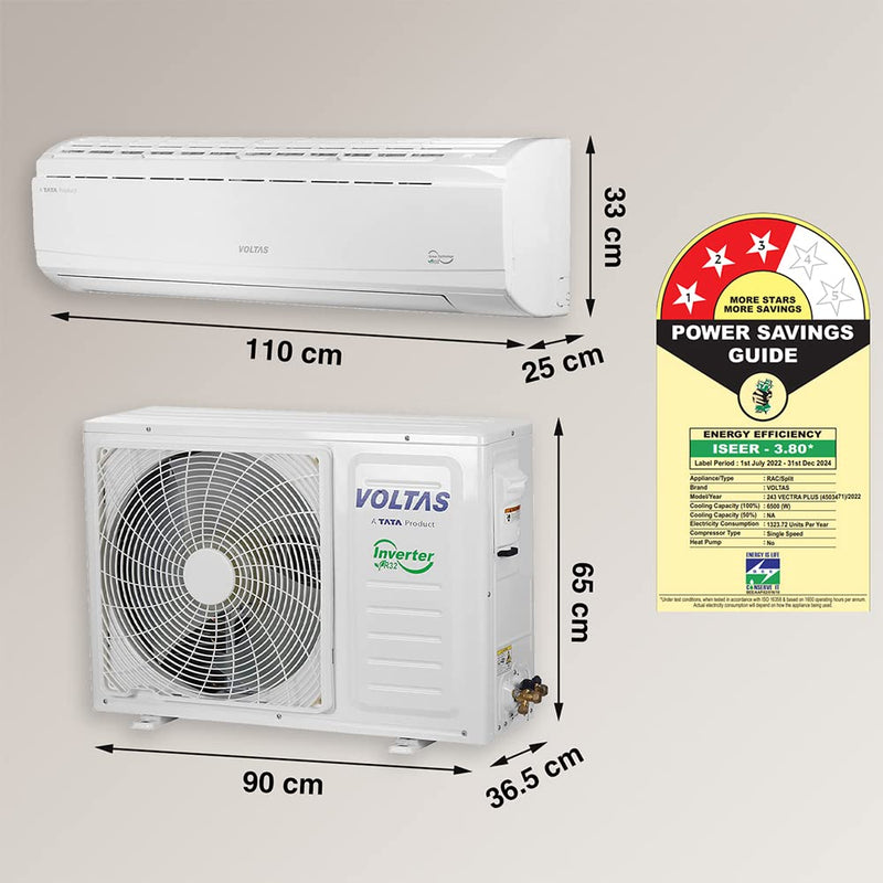 Voltas 2 Ton 3 Star Fixed Speed Split AC (VOLTAS SAC 243 VECTRA PLUS)