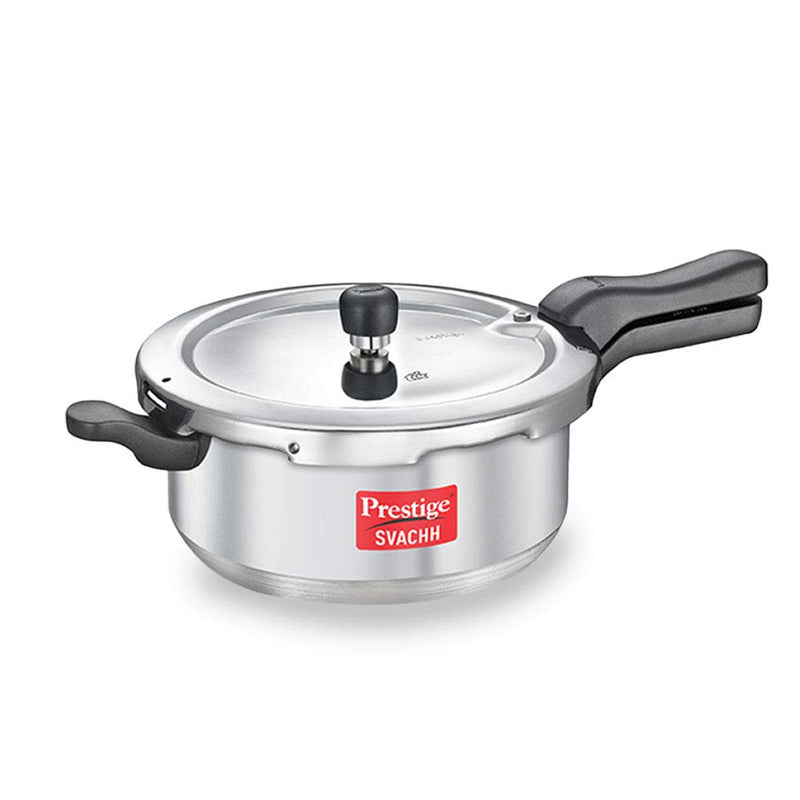 Prestige Senior Deep Pan Outer Lid Pressure Cooker,  Silver (5LTR ALU SR SVACHH PAN)