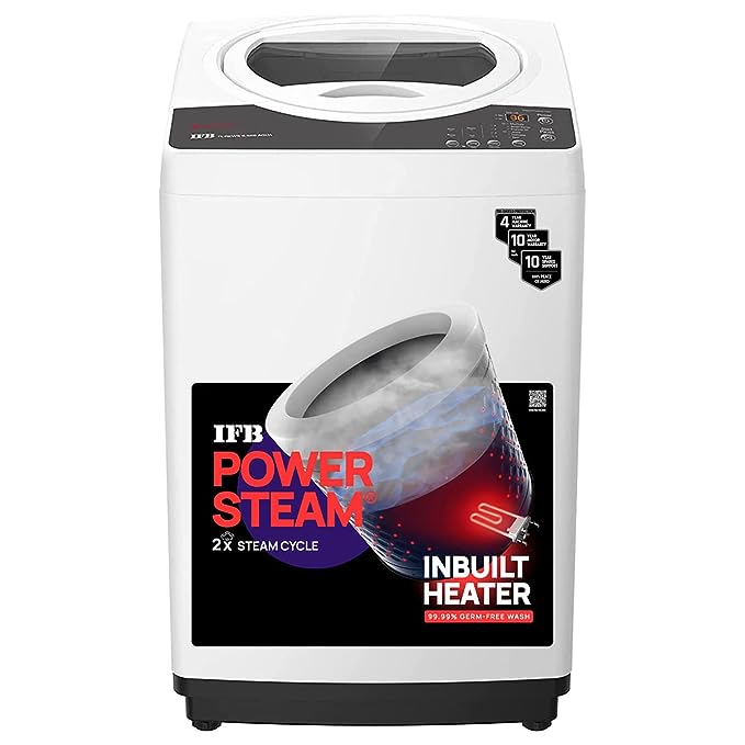 IFB 6.5 Kg 5 Star Top Load Washing Machine Aqua Conserve, White, 2X Power Steam (TL-REWS 6.5 AQUA)