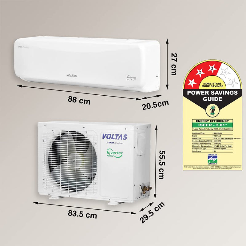 Voltas ac inverter 1.5 deals ton price