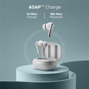 boAt Airdopes Bliss ANC in Ear TWS Earbuds (Pristine White)