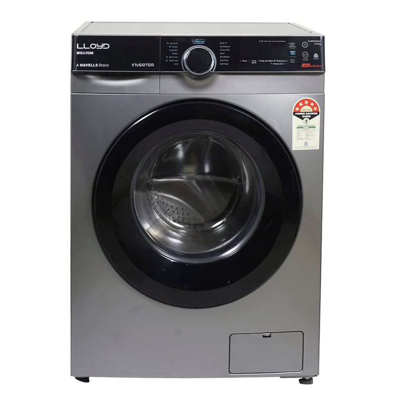 Lloyd 8.0 kg Fully Automatic Front Load Washing Machine (GLWMF80DK1)