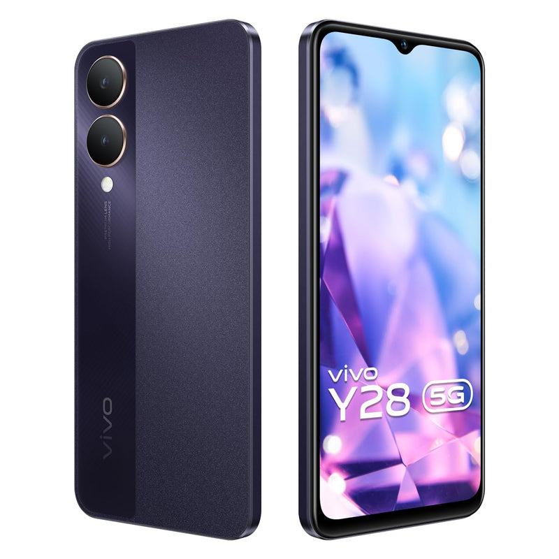 Vivo Y28 5G(Crystal Purple, 4GB RAM, 128GB Storage)