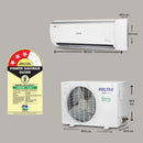 Voltas 1 Ton 3 Star, Inverter Split AC(Copper, 4-in-1 Adjustable Mode, Anti-dust Filter, 2023 Model, White VOLTAS SAC 123V VECTRA ELITE)