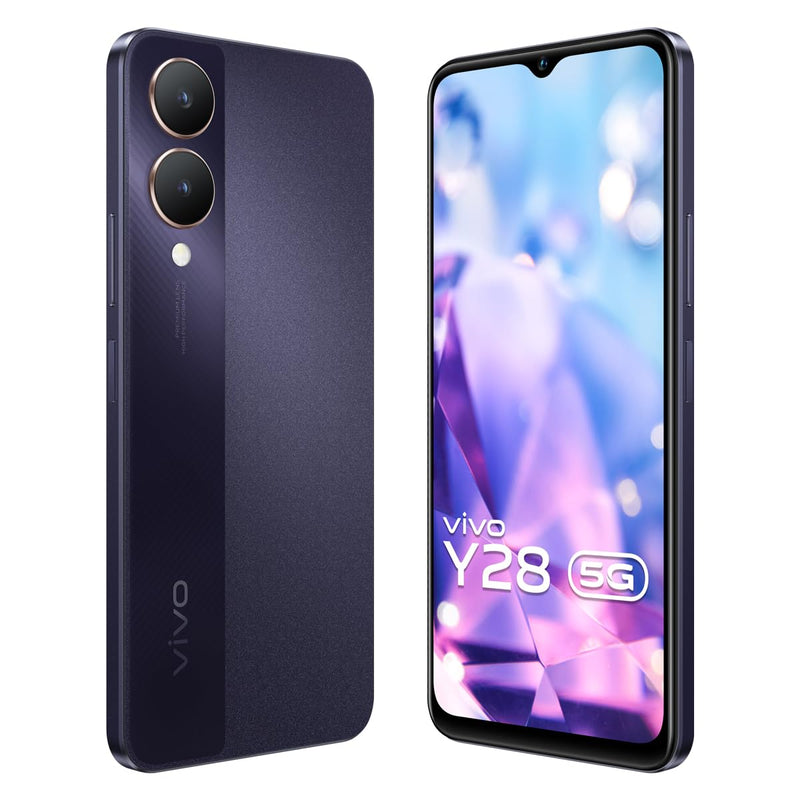 Vivo Y28 5G(Crystal Purple, 4GB RAM, 128GB Storage)