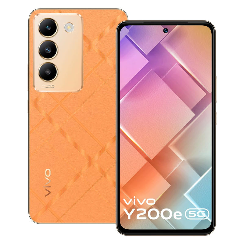 Vivo Y200e 5G (Saffron Delight, 8GB RAM, 128GB Storage)