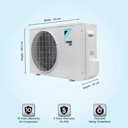 Daikin 1.5 Ton 5 Star Split Inverter AC (FTKU-RKU50UV16VF)