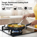 Prestige Omega Deluxe Granite Fry Pan, 240mm, Black