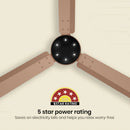 Crompton Energion NITEO 5S 1200mm 3 Blade BLDC Motor Ceiling Fan with Remote - Gilded Beige