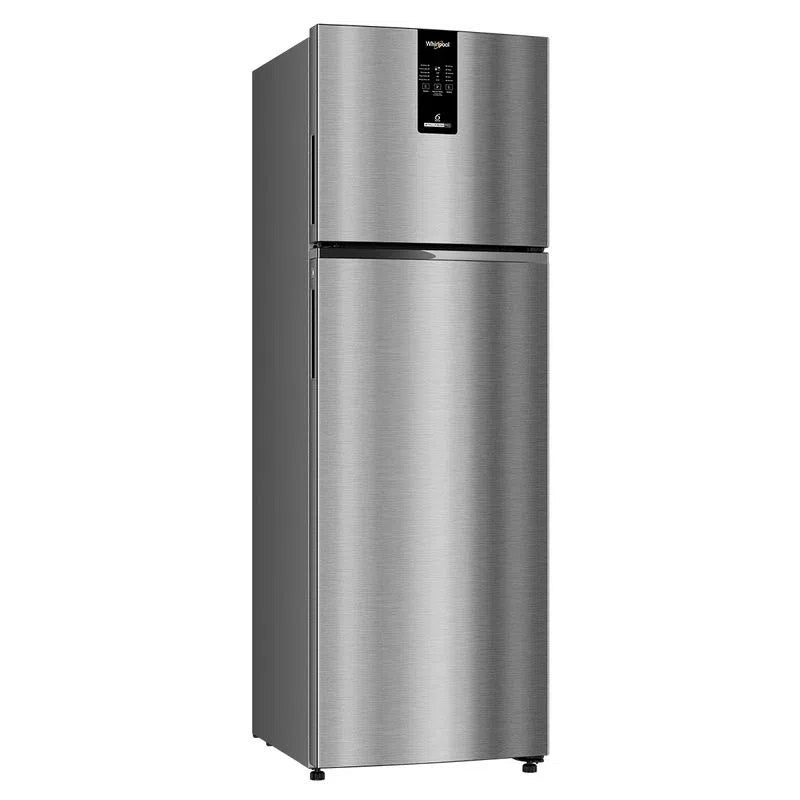 Whirlpool Intellifresh Pro 235L, 2 Star Convertible Frost Free Double-Door Refrigerator (21669) Illusia Steel