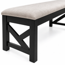 Darling Wave Dining Table, Mahogany Wood with Glass Top