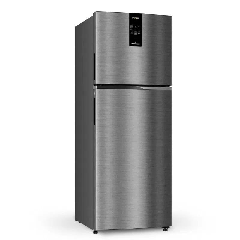 Whirlpool Intellifresh Pro 308L 2 Star Convertible Frost Free Double-Door Refrigerator (21818) Omega Steel